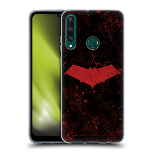 Batman DC Comics Red Hood Logo Grunge Soft Gel Case for Huawei Y6p