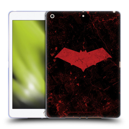 Batman DC Comics Red Hood Logo Grunge Soft Gel Case for Apple iPad 10.2 2019/2020/2021