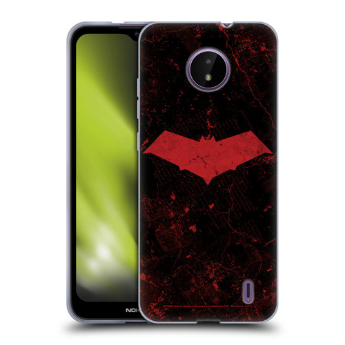 Batman DC Comics Red Hood Logo Grunge Soft Gel Case for Nokia C10 / C20