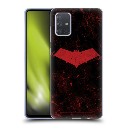 Batman DC Comics Red Hood Logo Grunge Soft Gel Case for Samsung Galaxy A71 (2019)