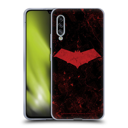 Batman DC Comics Red Hood Logo Grunge Soft Gel Case for Samsung Galaxy A90 5G (2019)