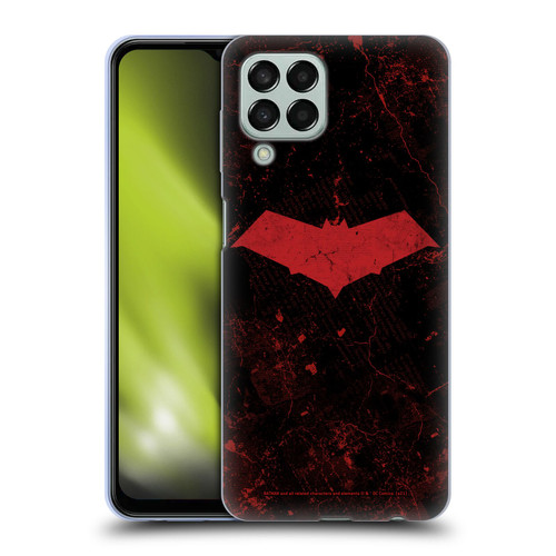 Batman DC Comics Red Hood Logo Grunge Soft Gel Case for Samsung Galaxy M33 (2022)