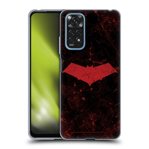 Batman DC Comics Red Hood Logo Grunge Soft Gel Case for Xiaomi Redmi Note 11 / Redmi Note 11S