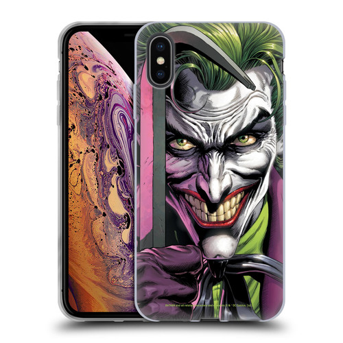Batman DC Comics Three Jokers The Clown Soft Gel Case for Apple iPhone XS Max