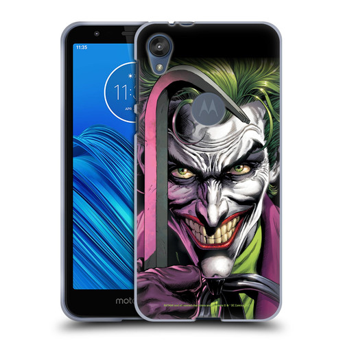 Batman DC Comics Three Jokers The Clown Soft Gel Case for Motorola Moto E6