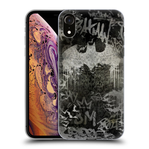 Batman DC Comics Vintage Fashion Graffiti Logo Soft Gel Case for Apple iPhone XR Batman DC Comics Vintage Fashion Graffiti Logo Soft Gel Case for Apple iPhone XR