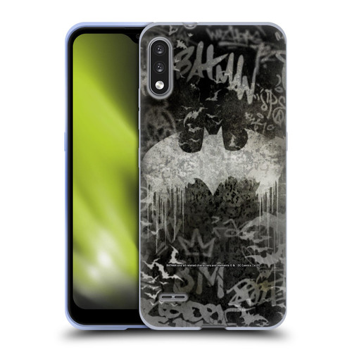 Batman DC Comics Vintage Fashion Graffiti Logo Soft Gel Case for LG K22