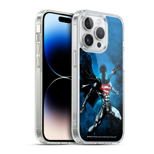 Superman DC Comics 80th Anniversary Splatter Soft Gel Case for Apple iPhone 14 Pro & MagSafe