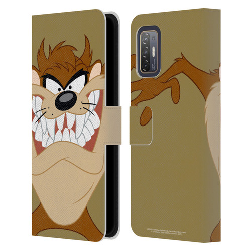 Looney Tunes Characters Tasmanian Devil Leather Book Wallet Case Cover For HTC Desire 21 Pro 5G