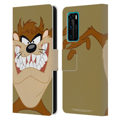 Looney Tunes Characters Tasmanian Devil Leather Book Wallet Case Cover For Huawei P40 5G