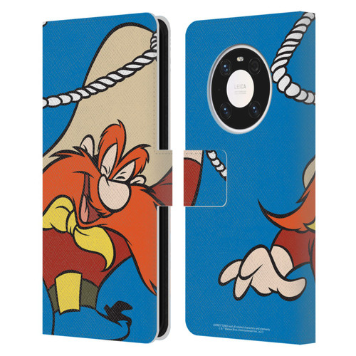 Looney Tunes Characters Yosemite Sam Leather Book Wallet Case Cover For Huawei Mate 40 Pro 5G