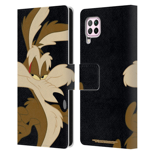 Looney Tunes Characters Wile E. Coyote Leather Book Wallet Case Cover For Huawei Nova 6 SE / P40 Lite