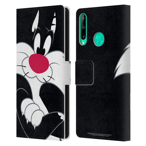 Looney Tunes Characters Sylvester The Cat Leather Book Wallet Case Cover For Huawei P40 lite E