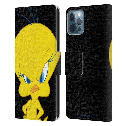 Looney Tunes Characters Tweety Leather Book Wallet Case Cover For Apple iPhone 12 / iPhone 12 Pro