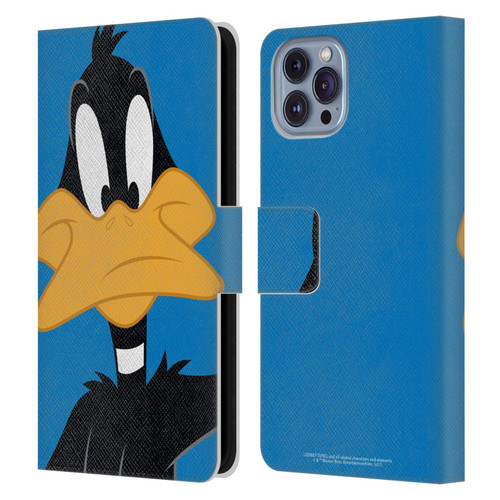 Looney Tunes Characters Daffy Duck Leather Book Wallet Case Cover For Apple iPhone 14