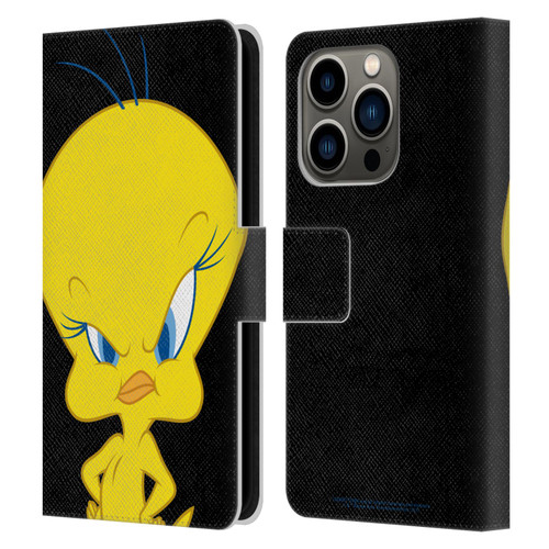 Looney Tunes Characters Tweety Leather Book Wallet Case Cover For Apple iPhone 14 Pro
