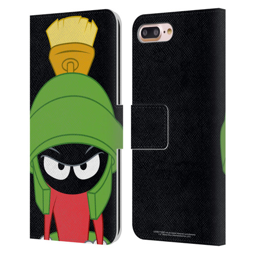 Looney Tunes Characters Marvin The Martian Leather Book Wallet Case Cover For Apple iPhone 7 Plus / iPhone 8 Plus