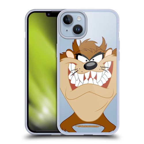 Looney Tunes Characters Tasmanian Devil Soft Gel Case for Apple iPhone 14 Plus & MagSafe