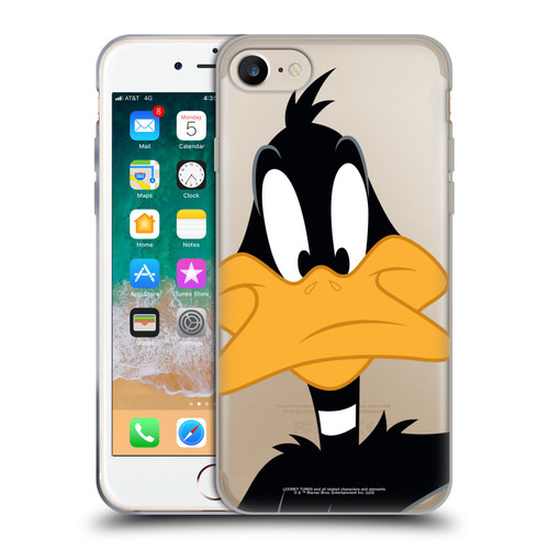 Looney Tunes Characters Daffy Duck Soft Gel Case for Apple iPhone 7 / 8 / SE 2020 & 2022