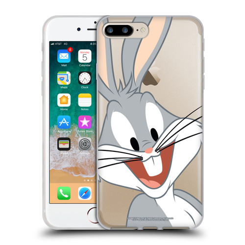 Looney Tunes Characters Bugs Bunny Soft Gel Case for Apple iPhone 7 Plus / iPhone 8 Plus & MagSafe