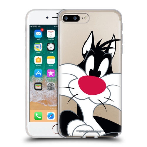 Looney Tunes Characters Sylvester The Cat Soft Gel Case for Apple iPhone 7 Plus / iPhone 8 Plus