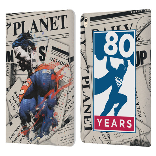Superman DC Comics 80th Anniversary Newspaper Leather Book Wallet Case Cover For Apple iPad Pro 10.5 (2017)