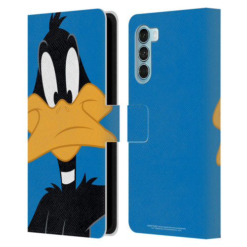 Looney Tunes Characters Daffy Duck Leather Book Wallet Case Cover For Motorola Edge S30 / Moto G200 5G