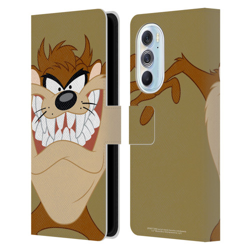 Looney Tunes Characters Tasmanian Devil Leather Book Wallet Case Cover For Motorola Edge X30