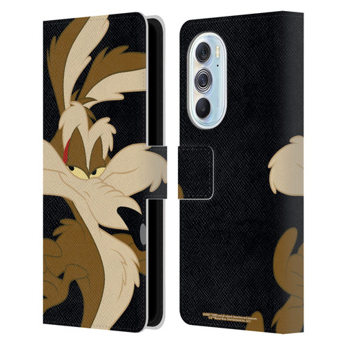Looney Tunes Characters Wile E. Coyote Leather Book Wallet Case Cover For Motorola Edge X30