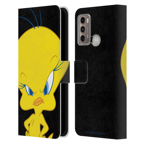 Looney Tunes Characters Tweety Leather Book Wallet Case Cover For Motorola Moto G60 / Moto G40 Fusion