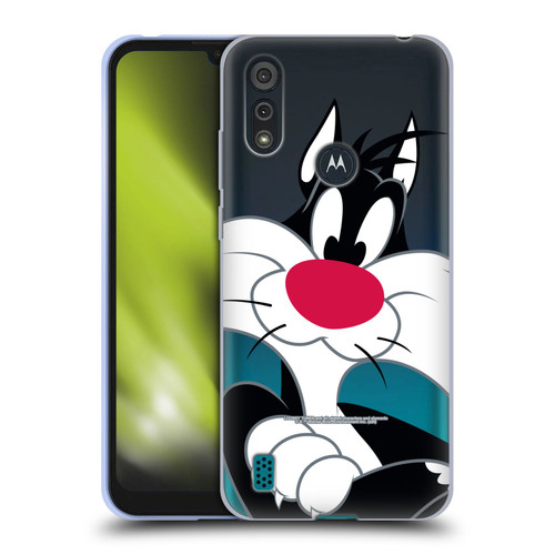 Looney Tunes Characters Sylvester The Cat Soft Gel Case for Motorola Moto E6s (2020)