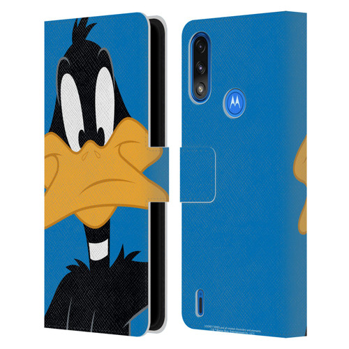Looney Tunes Characters Daffy Duck Leather Book Wallet Case Cover For Motorola Moto E7 Power / Moto E7i Power