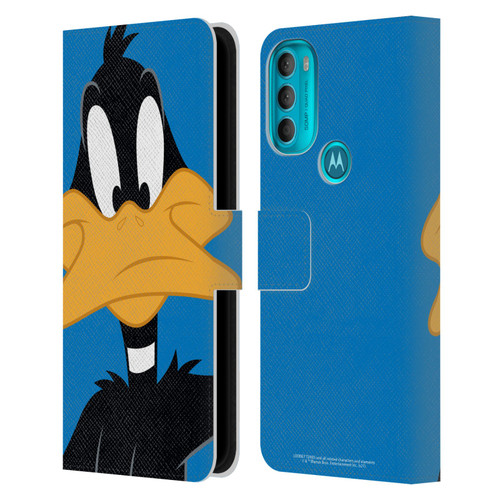 Looney Tunes Characters Daffy Duck Leather Book Wallet Case Cover For Motorola Moto G71 5G