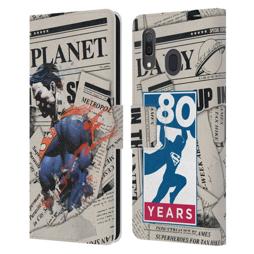 Superman DC Comics 80th Anniversary Newspaper Leather Book Wallet Case Cover For Samsung Galaxy A33 5G (2022)