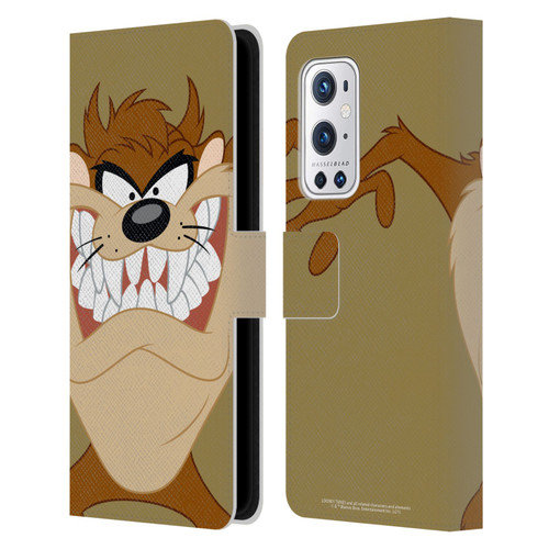 Looney Tunes Characters Tasmanian Devil Leather Book Wallet Case Cover For OnePlus 9 Pro