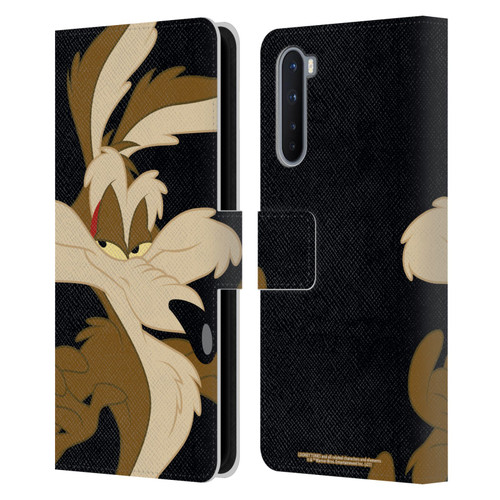 Looney Tunes Characters Wile E. Coyote Leather Book Wallet Case Cover For OnePlus Nord 5G