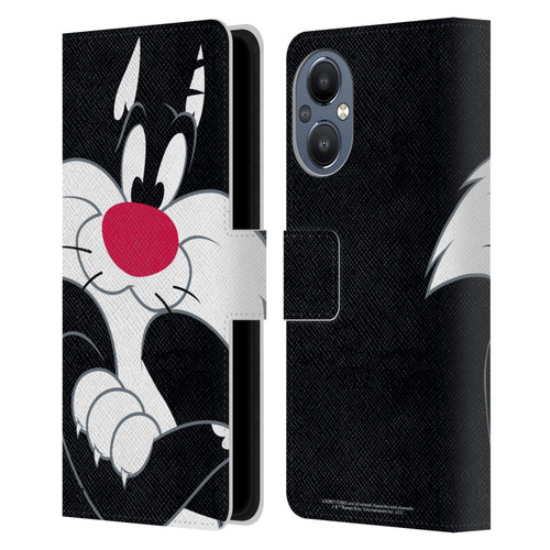 Looney Tunes Characters Sylvester The Cat Leather Book Wallet Case Cover For OnePlus Nord N20 5G