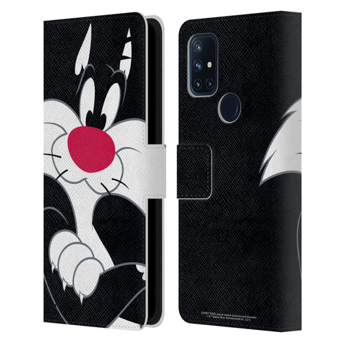 Looney Tunes Characters Sylvester The Cat Leather Book Wallet Case Cover For OnePlus Nord N10 5G