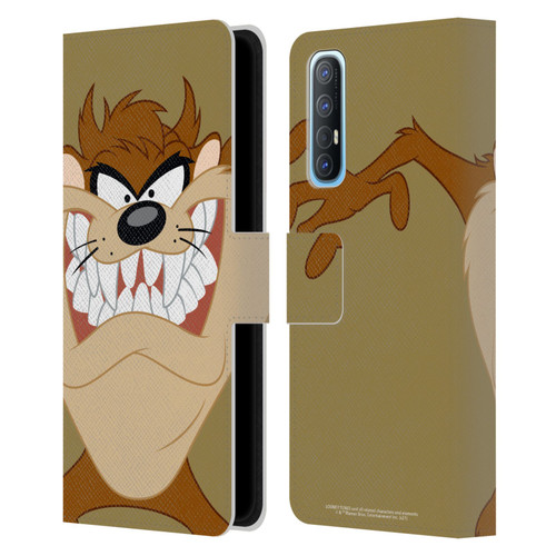 Looney Tunes Characters Tasmanian Devil Leather Book Wallet Case Cover For OPPO Find X2 Neo 5G