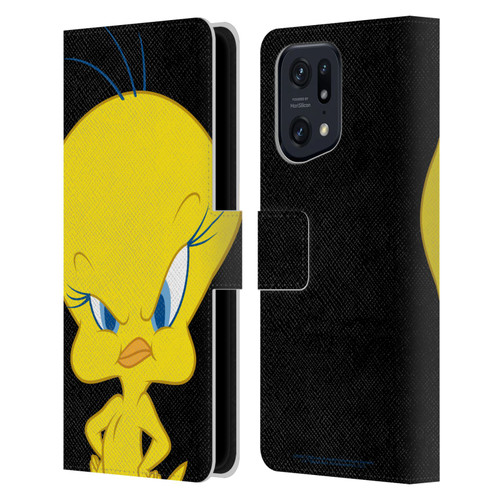Looney Tunes Characters Tweety Leather Book Wallet Case Cover For OPPO Find X5 Pro