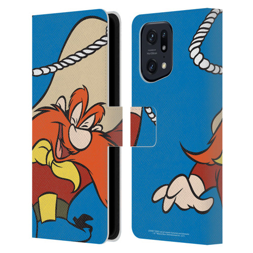Looney Tunes Characters Yosemite Sam Leather Book Wallet Case Cover For OPPO Find X5 Pro