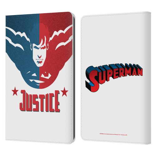 Superman DC Comics Character Art Justice Leather Book Wallet Case Cover For Amazon Kindle Paperwhite 1 / 2 / 3