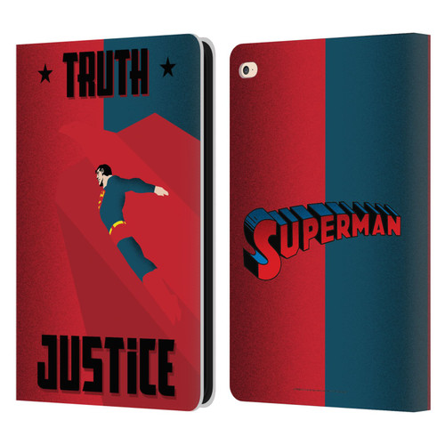 Superman DC Comics Character Art Truth And Justice 2 Leather Book Wallet Case Cover For Apple iPad Air 2 (2014)
