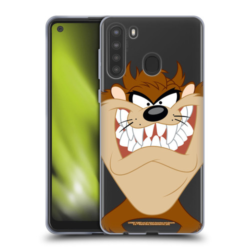 Looney Tunes Characters Tasmanian Devil Soft Gel Case for Samsung Galaxy A21 (2020)