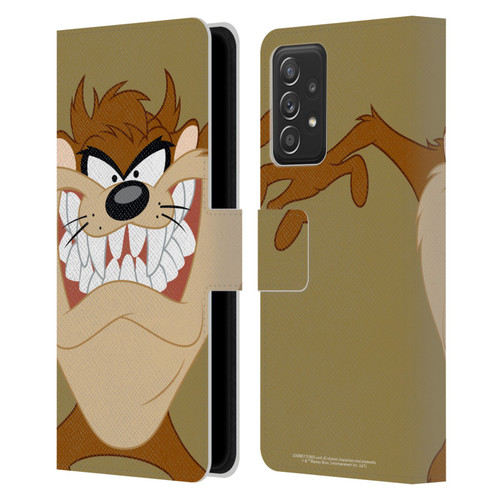 Looney Tunes Characters Tasmanian Devil Leather Book Wallet Case Cover For Samsung Galaxy A53 5G (2022)