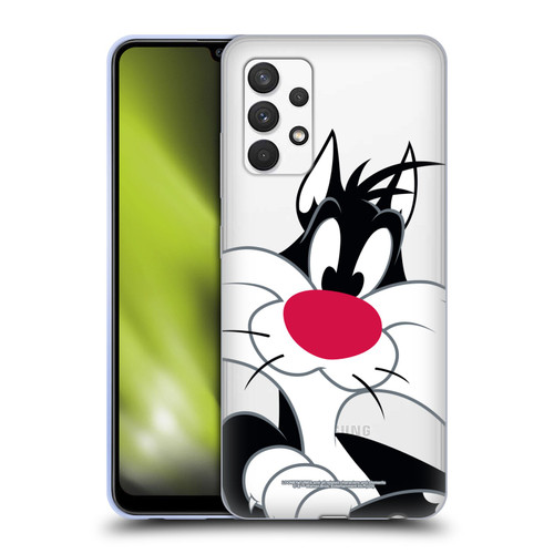 Looney Tunes Characters Sylvester The Cat Soft Gel Case for Samsung Galaxy A32 (2021)