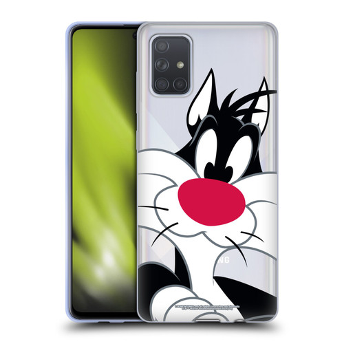 Looney Tunes Characters Sylvester The Cat Soft Gel Case for Samsung Galaxy A71 (2019)