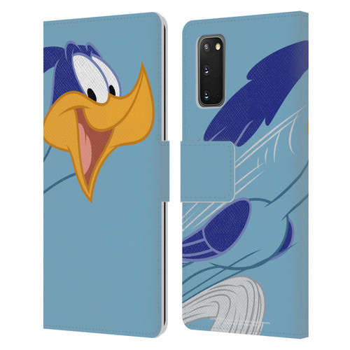 Looney Tunes Characters Road Runner Leather Book Wallet Case Cover For Samsung Galaxy S20 / S20 5G