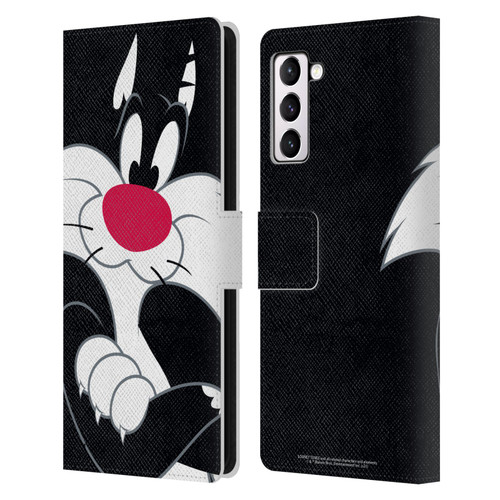 Looney Tunes Characters Sylvester The Cat Leather Book Wallet Case Cover For Samsung Galaxy S21+ 5G
