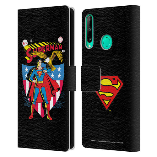 Superman DC Comics Famous Comic Book Covers Number 14 Leather Book Wallet Case Cover For Huawei P40 lite E